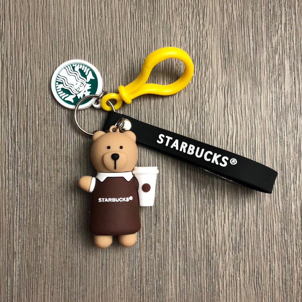 Starbucks 3D Bear Keychain New - Picture 1 of 2